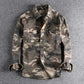 Male Single Breasted Shirts Turn Down Collar Long Sleeve Cardigan Men Shirt Loose Button Safari Style Slight Strech Print ShedPoundsPortal
