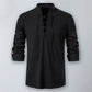 Shirt Cotton Linen Flax Tops Lace Up Long Sleeves Blouse Mens V Neck Medieval Costume Embroidery Tunic Casual Shirt ShedPoundsPortal