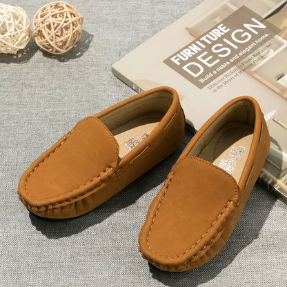 Spring Summer Kids Shoes Boy Girl Casual Shoes Breathable Brown Rubber