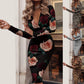 Y2K Leopard, Checkers, and Flowers Print Bodycon Dress for Women