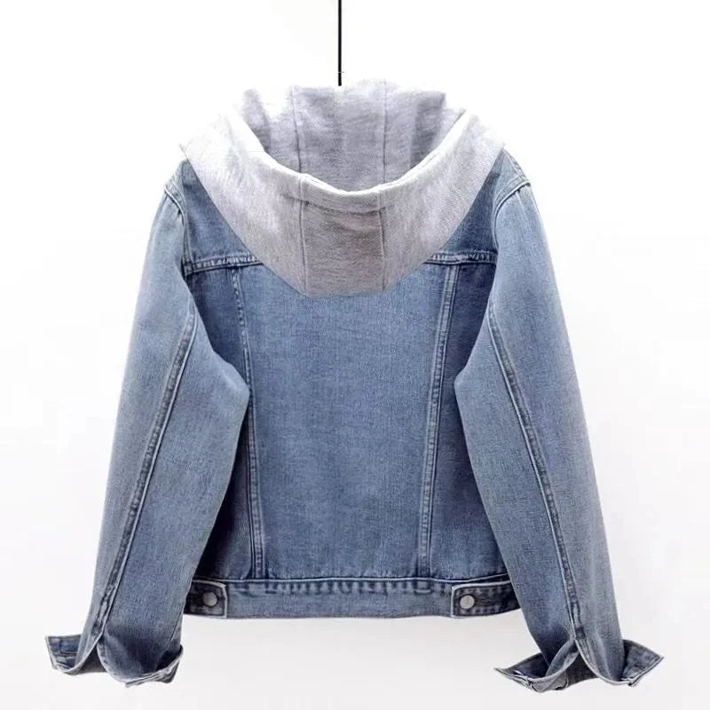 2025 Spring Autumn New Vintage Denim Jacket Women&