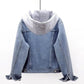2025 Spring Autumn New Vintage Denim Jacket Women&