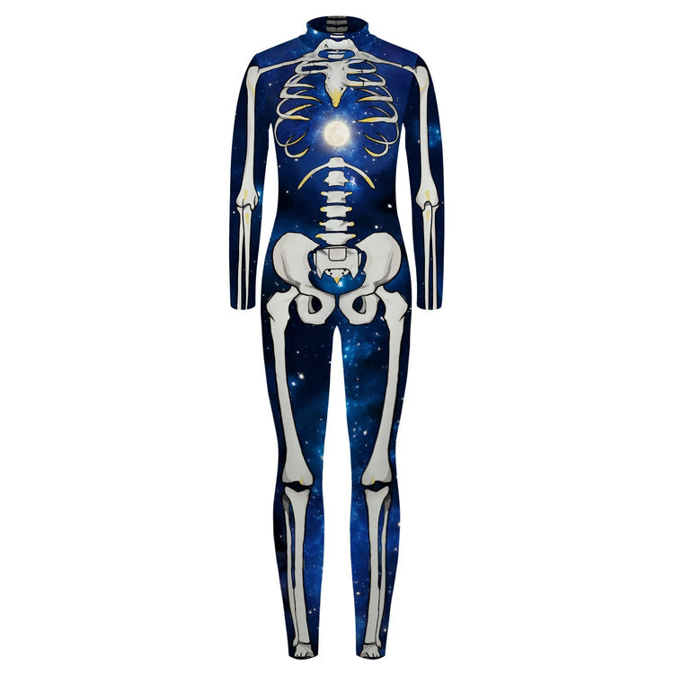 Robot Punk Jumpsuit Catsuit Sexy Female Women Cosplay Costume Skeleton Cyberpunk Steampunk Zentai Suit Halloween Bodysuit ShedPoundsPortal