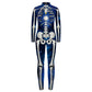 Robot Punk Jumpsuit Catsuit Sexy Female Women Cosplay Costume Skeleton Cyberpunk Steampunk Zentai Suit Halloween Bodysuit ShedPoundsPortal