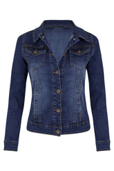 Women Denim Coat Coats Turn Down Collar Spring Maxi Jacket Open Stitch Streetwear Single Breasted Casual Jackets Biker Punk ShedPoundsPortal