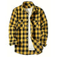 Mens Shirts Single Breaste Classic Plaid Smart Casual Flannel Shirt Long Sleeved Chest Two Pockets Design Spring Autumn Men Tops ShedPoundsPortal