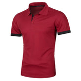 New Mens Short Sleeve Polo Shirt Solid Color Streetwear Lightweight Lapel Tshirts for Men Summer Jogging Sport Tops ShedPoundsPortal