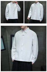 Mens Linen Shirts Casual Streetwear Long Sleeve Turn Down Collar Summer Beach Vacation Hawaiian Shirts M-5XL Plus Size Men Tops ShedPoundsPortal