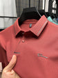 High end luxury brand fashion hot diamond short sleeve Advanced printed POLO shirt summer new Korean version men&