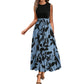 Elegant Long Printed Dress Women&