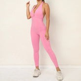 Women Sporty Jumpsuits Fitness Yoga Overalls with Padding Workout Clothes for Women Gym Set Women Bodysuit Sportswear Playsuit ShedPoundsPortal