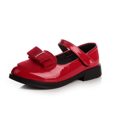Girls Flats Children Princess Shoes With Bow-knot Sweet Kids Mary Jane