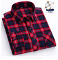 plus size 8XL100%cotton sanding long-sleeve shirts for men slim fit casual plain shirt soft palid tops designer elegant clothes
