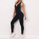 Women Sporty Jumpsuits Fitness Yoga Overalls with Padding Workout Clothes for Women Gym Set Women Bodysuit Sportswear Playsuit ShedPoundsPortal