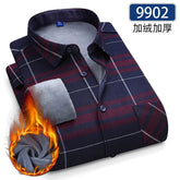 Autumn and winter new fleece shirt men&