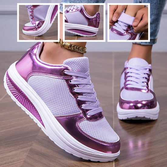 Sneakers For Women Fashion Glitter Girls Women&