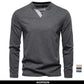 AIOPESON Henley Collar T Shirt Men Casual Solid Color Long Sleeve Autumn Fashion High Quality 100% Cotton Mens T Shirts ShedPoundsPortal