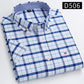 Cotton Fabric Breathable Men Oxford Short Sleeve Summer Plaid Striped Male Shirt Business Regular Fit Oversized Clothes ShedPoundsPortal