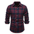 Casual Plaid Long Sleeve Men&