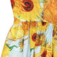 Floral Print French Puff Sleeve Dress High Waist Vintage Large Swing Dress Square Collar Dresses For Wedding Guest Vestidos