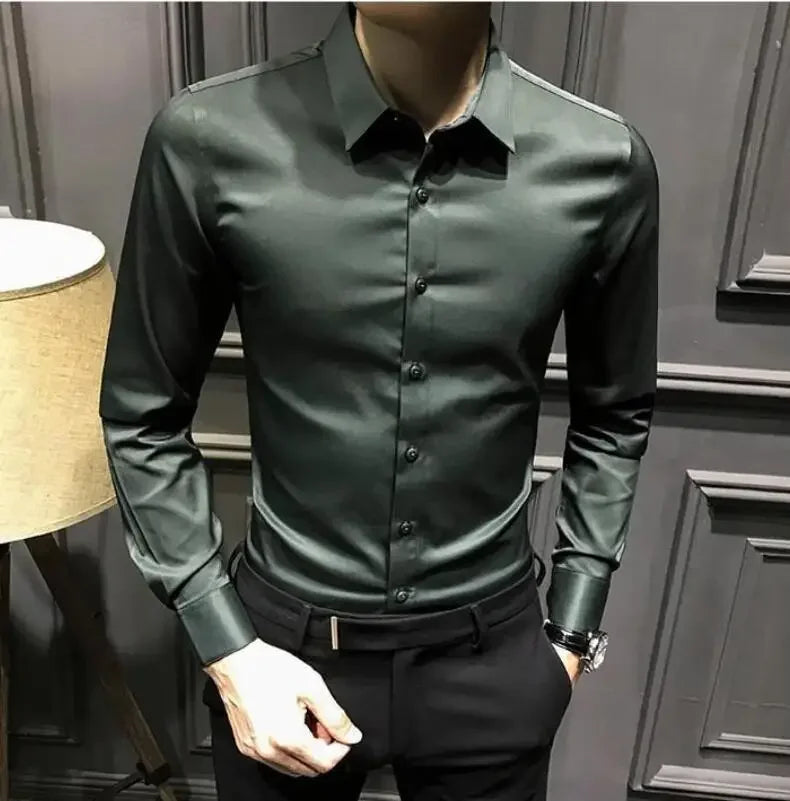 Clothes Business Male Top Plain with Print Men&