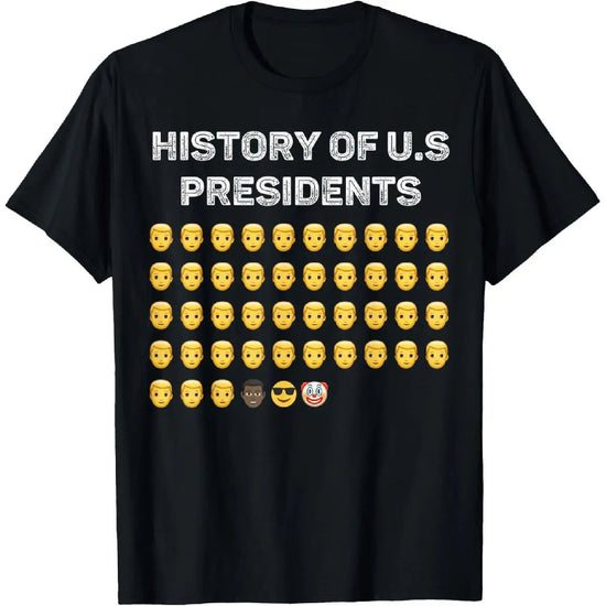 100% Cotton Printing History Of USA Presidents American Patriotic Country T-Shirt ShedPoundsPortal