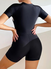 Short Sleeve Surfing Swimsuit 2024 Slim Bodysuit zipper Swimwear Women One Pieces Rash Guard Diving Clothe Bathing Swimming Suit ShedPoundsPortal