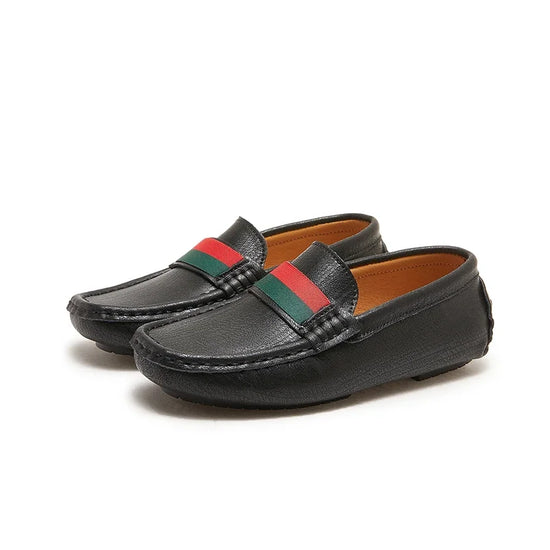 boys black white leather loafersboys black white leather loafersboys b