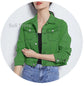 Jeans Jacket and Coats for Women 2025 Autumn Candy Color Casual Short Denim Jacket Korean Coats Women  Jeans Jacket  Clothes ShedPoundsPortal