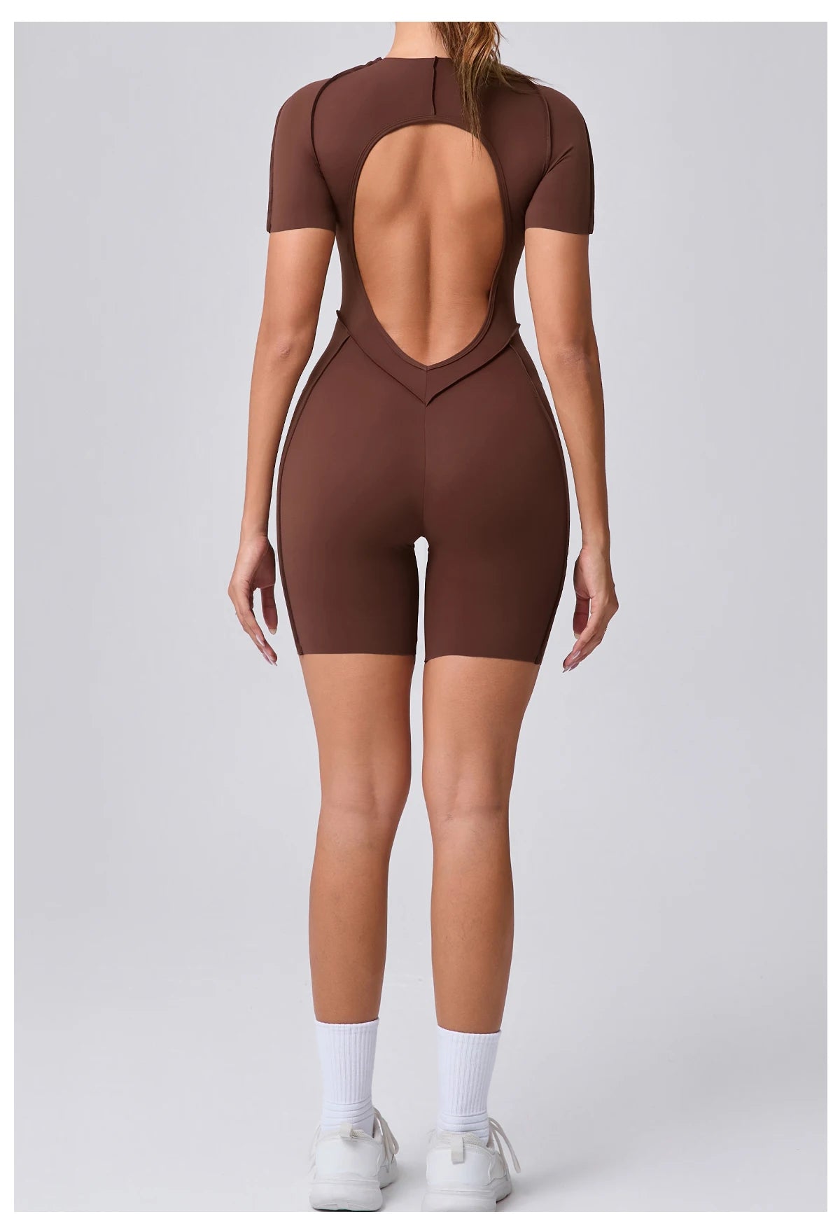 Short Jumpsuit Gym Clothes For Women Sportswear Fitness Overalls Backless Scrunch Booty Yoga Suit Sports Set Outfit ShedPoundsPortal
