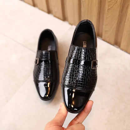 Children Shoes Fashion Leather Kids Students Soft Bottom Performance S