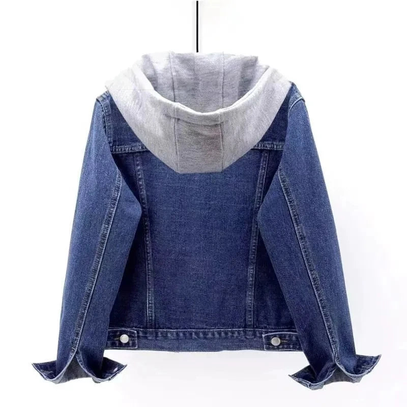 2025 Spring Autumn New Vintage Denim Jacket Women&