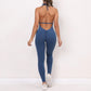 Women Sporty Jumpsuits Fitness Yoga Overalls with Padding Workout Clothes for Women Gym Set Women Bodysuit Sportswear Playsuit ShedPoundsPortal