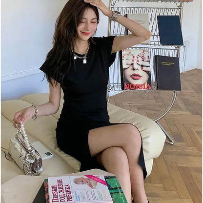 White Dresses for Women 2024 Woman Dress Clothes Midi X New in Chic and Elegant Pretty Cheap Casual Y2k Outfits Harajuku Cotton ShedPoundsPortal