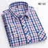 New Cotton Plaid Shirts For Man Long Sleeve Single Pocket Regular Fit Soft Easy Care Classic Dress Casual Shirts Man Clothing ShedPoundsPortal
