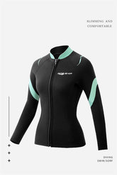 Split Surfing Diving Suit Long Sleeve Sun Protection Women&