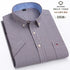 Cotton Fabric Breathable Men Oxford Short Sleeve Summer Plaid Striped Male Shirt Business Regular Fit Oversized Clothes ShedPoundsPortal