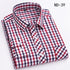 New Cotton Plaid Shirts For Man Long Sleeve Single Pocket Regular Fit Soft Easy Care Classic Dress Casual Shirts Man Clothing ShedPoundsPortal