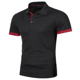 New Mens Short Sleeve Polo Shirt Solid Color Streetwear Lightweight Lapel Tshirts for Men Summer Jogging Sport Tops ShedPoundsPortal
