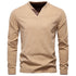 AIOPESON Henley Collar T Shirt Men Casual Solid Color Long Sleeve Autumn Fashion High Quality 100% Cotton Mens T Shirts ShedPoundsPortal