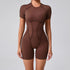 Short Jumpsuit Gym Clothes For Women Sportswear Fitness Overalls Backless Scrunch Booty Yoga Suit Sports Set Outfit ShedPoundsPortal