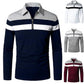 Color Block Shirt For Men Spring And Autumn Fashion Striped Color Ma