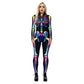 Popular Halloween Jumpsuit Sexy Print Cos Futuristic Clothing Tight Jumpsuit Wholesale Women Clothes Rompers Womens Combinaison ShedPoundsPortal