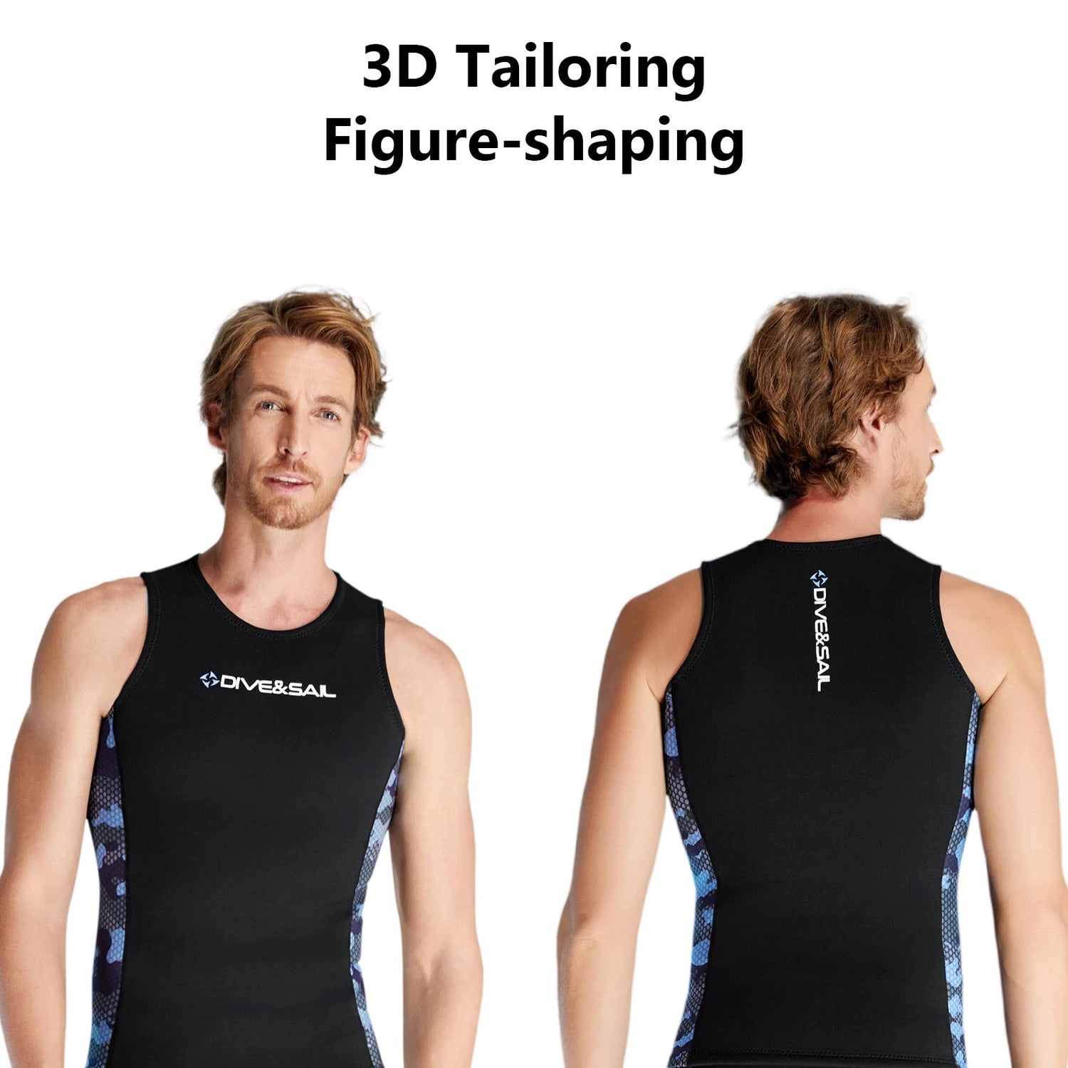 Men Wetsuit Vest Surfing  Water Sports Swimsui Vest Diving Sleeveless Vest for Canoeing Swimming Men Swimsui Vest ShedPoundsPortal