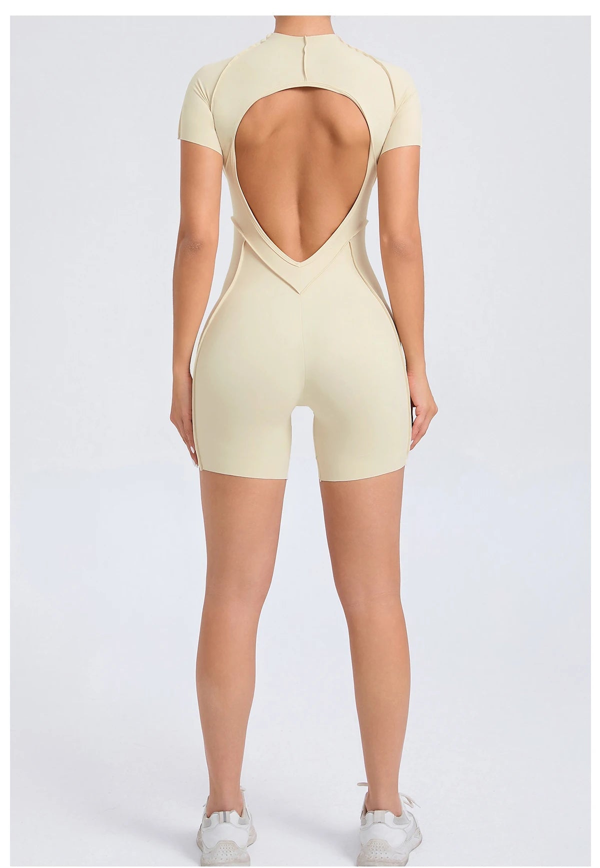 Short Jumpsuit Gym Clothes For Women Sportswear Fitness Overalls Backless Scrunch Booty Yoga Suit Sports Set Outfit ShedPoundsPortal