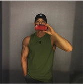 2024 Mens fitness gyms Tank top men Fitness sleeveless shirt Male mesh breathable Sports vest Undershirt Gyms Running vest men ShedPoundsPortal