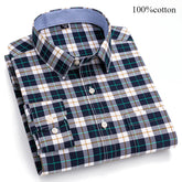 Fashion over size 7XL long-sleeve shirts for men 100%cotton Oxford slim fit plain shirt soft casual elegants designer clothes ShedPoundsPortal