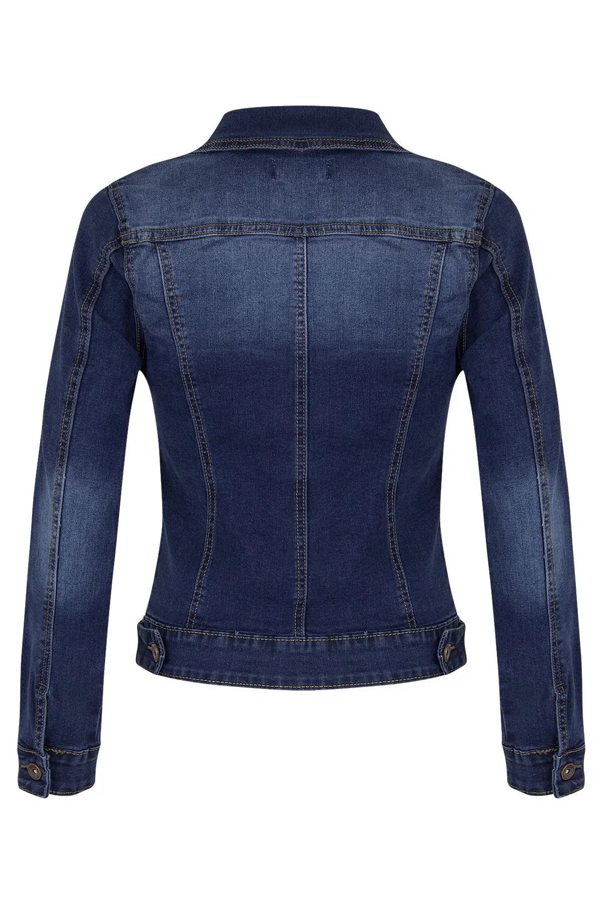 Women Denim Coat Coats Turn Down Collar Spring Maxi Jacket Open Stitch Streetwear Single Breasted Casual Jackets Biker Punk ShedPoundsPortal