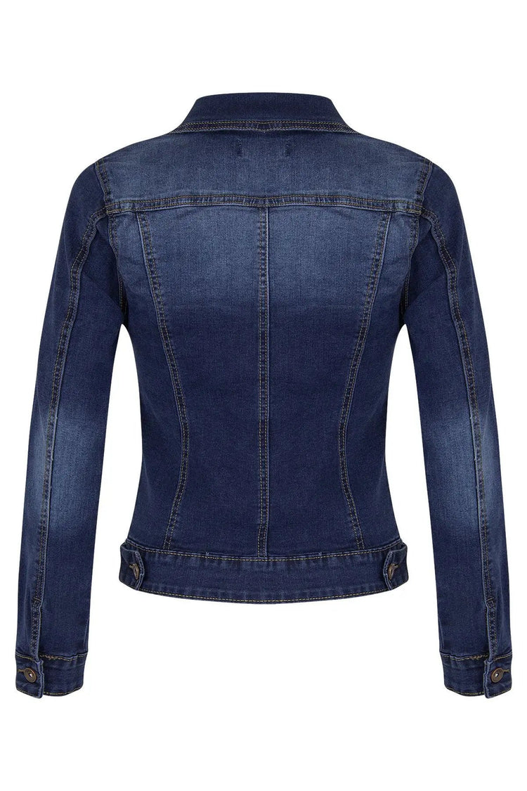 Women Denim Coat Coats Turn Down Collar Spring Maxi Jacket Open Stitch Streetwear Single Breasted Casual Jackets Biker Punk ShedPoundsPortal