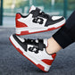 2025 Blue Skateboard Shoes Kids Sneakers Boys Comfortable Leather Casu